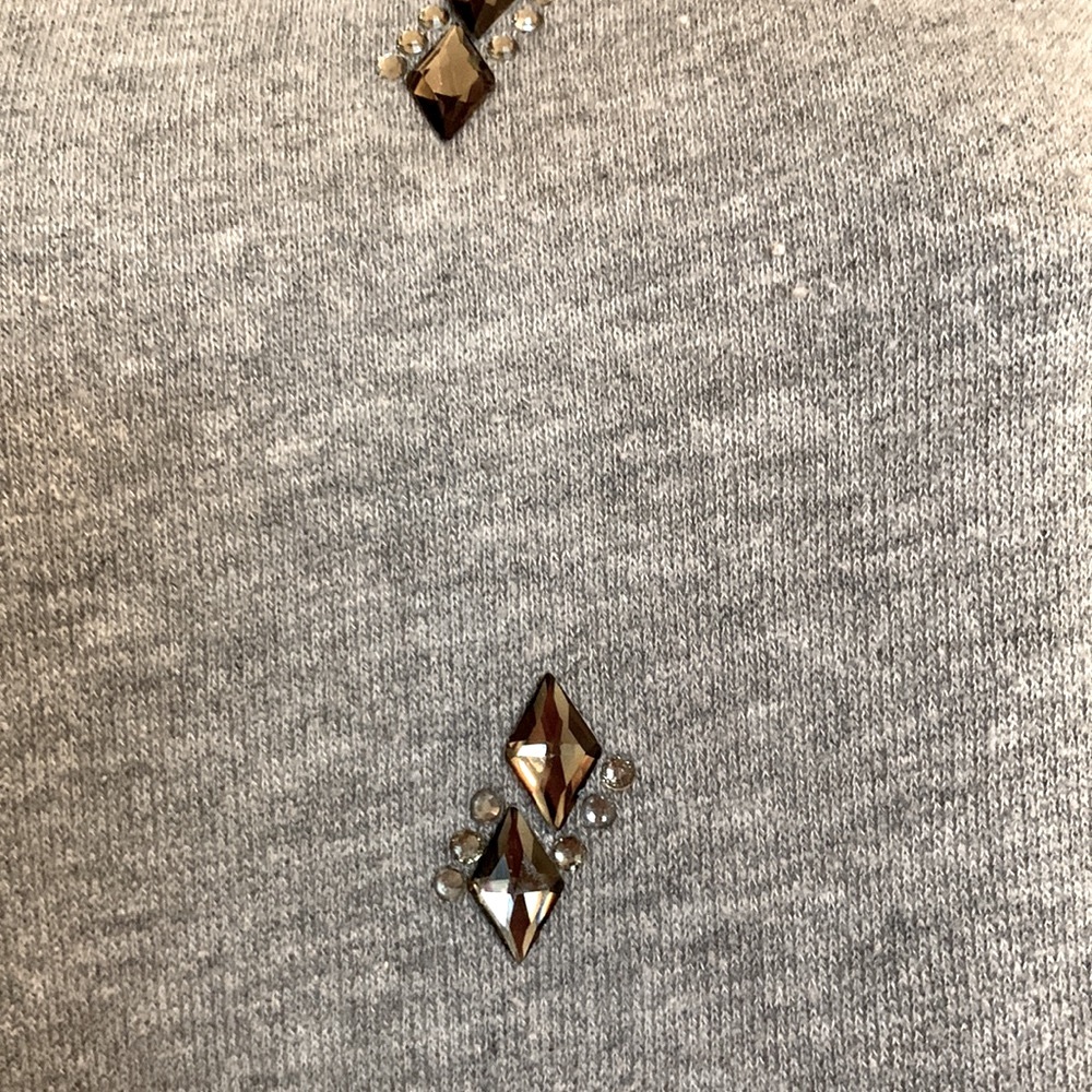 Rhinestone embellished sweatshirt. Dazzling - Picture 3 of 5
